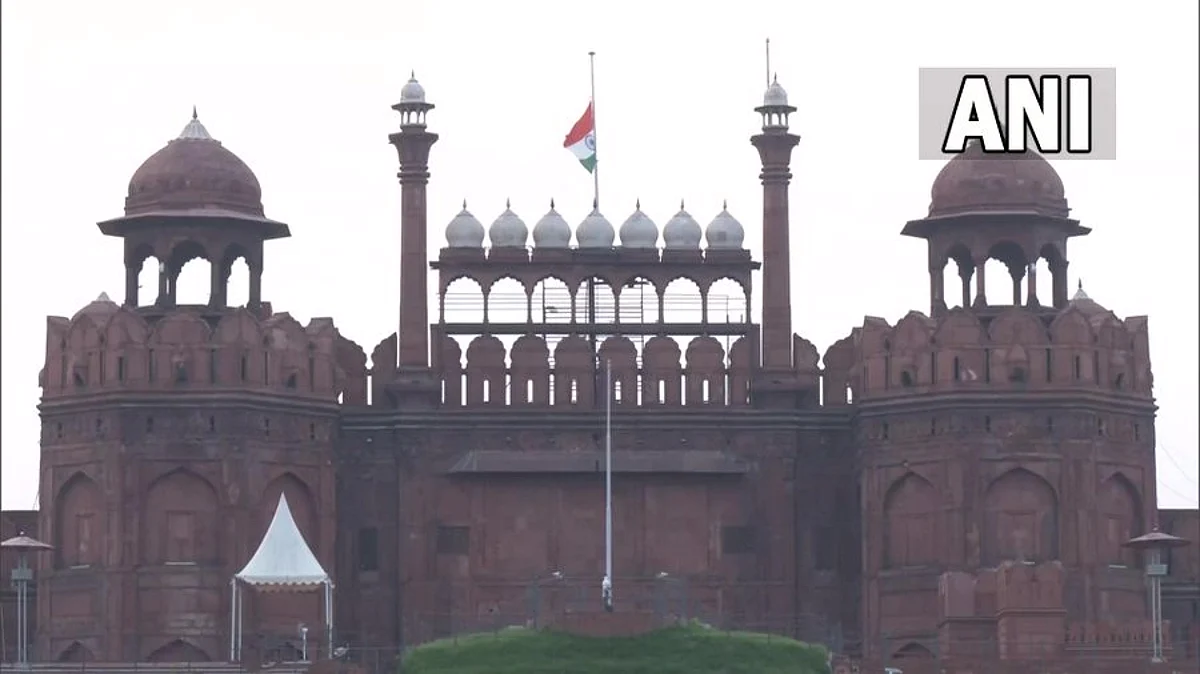 National Flag Flies Half-Mast (ANI Pic)