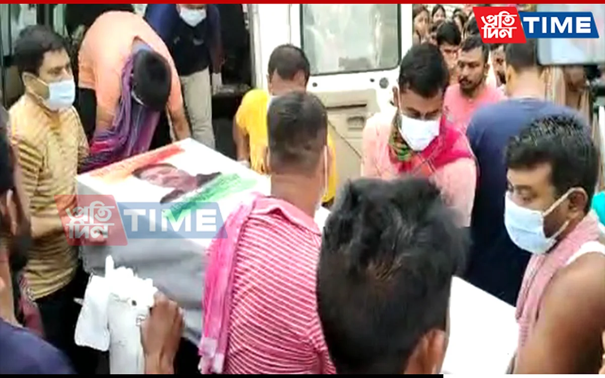 Kamalesh Talukdar's body arrives at his native village in Assam