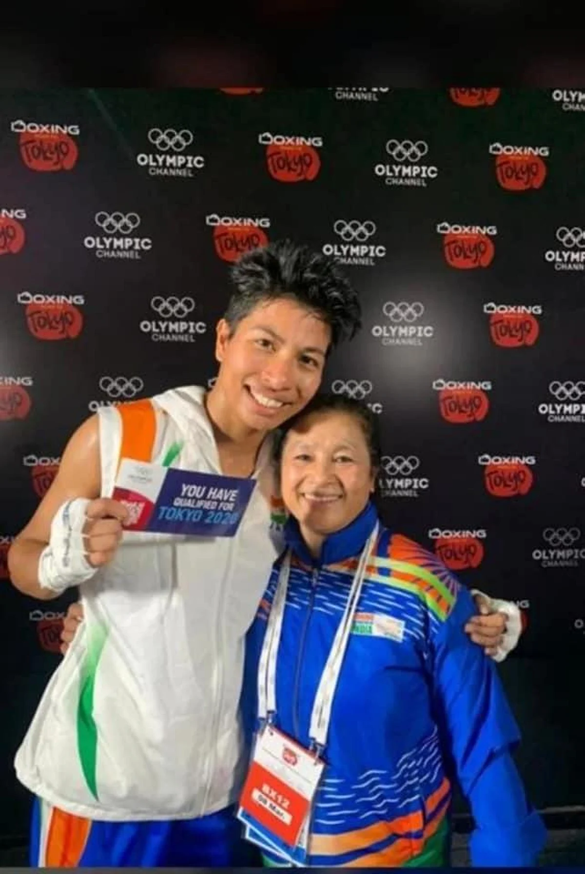 Lovlina Borgohain with coach Sandhya Gurung | file image