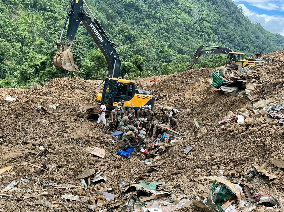 Rescue operations underway in Noney in Manipur