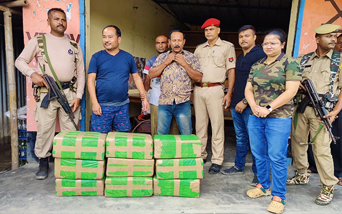 Assam Police seize Ganja in Bajali