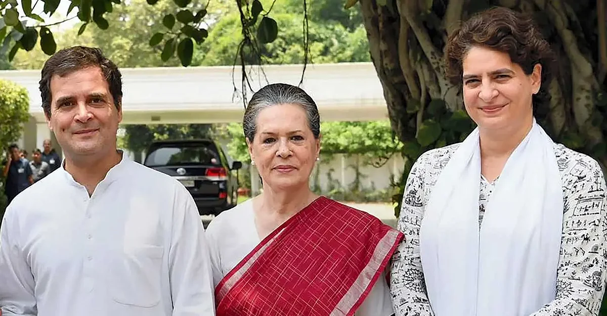 Congress' Rahul Gandhi, Sonia Gandhi and Priyanka Gandhi Vadra