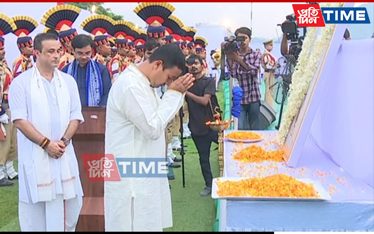 Guwahati Police organised a tribute ceremony at Lachit Ghat