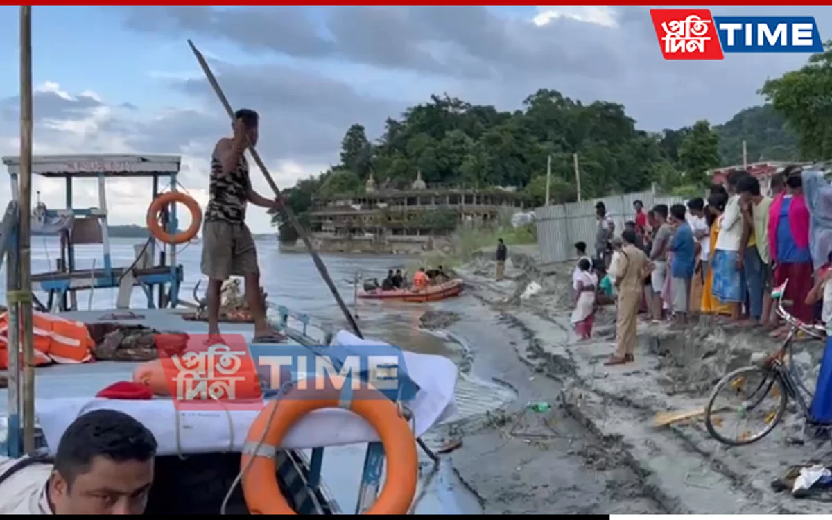 SDRF has sent out search parties after a Guwahati boy fell into the river