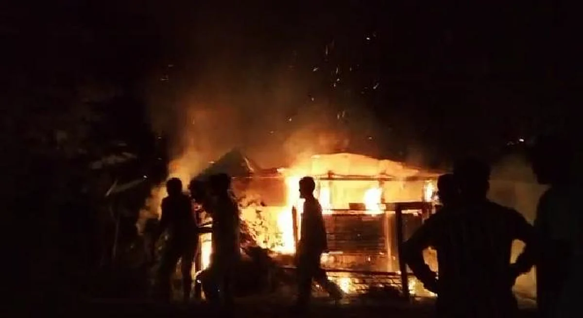Massive fire at Kaliabor in Assam's Nagaon