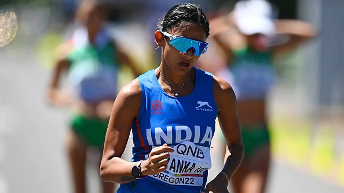 Priyanka Goswami became the first Indian woman to win a racewalking medal at CWG 22