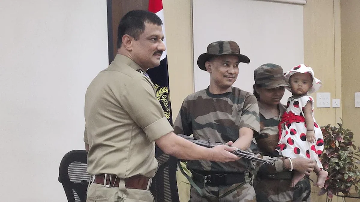 The general secretary of KLO Kailas Koch surrendered today | Image: Twitter/ Rajesh Saha