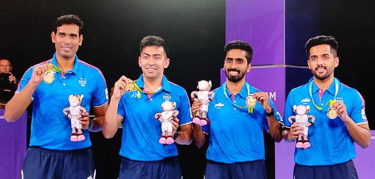 Indian Men’s Table Tennis team at CWG 2022