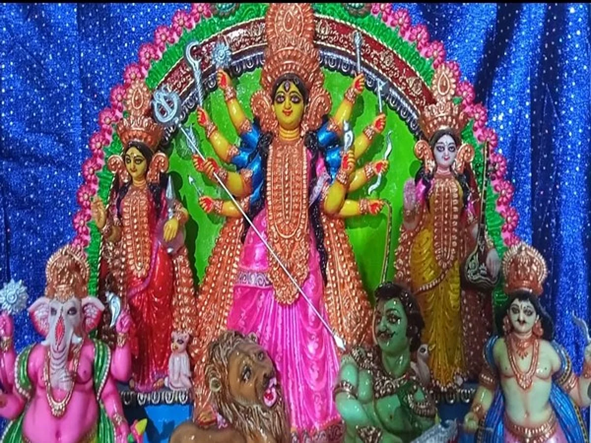 Durga idol to be sent from Assam to London | photo credit : ANI