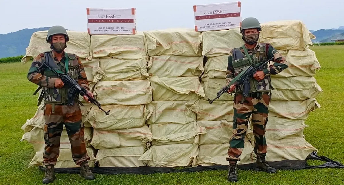 Security Forces Seize Foreign Cigarettes Worth Rs 2 Crore In Mizoram