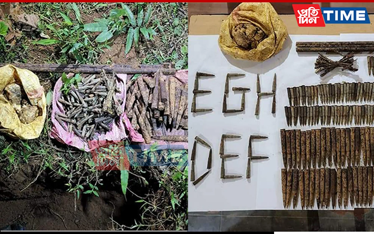 Arms and ammunition recovered by Meghalaya Police