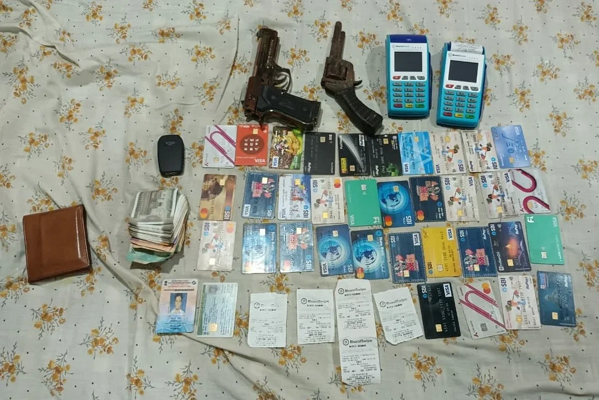 The items seized from their possession by Guwahati police | Image: Twitter/ Guwahati Police