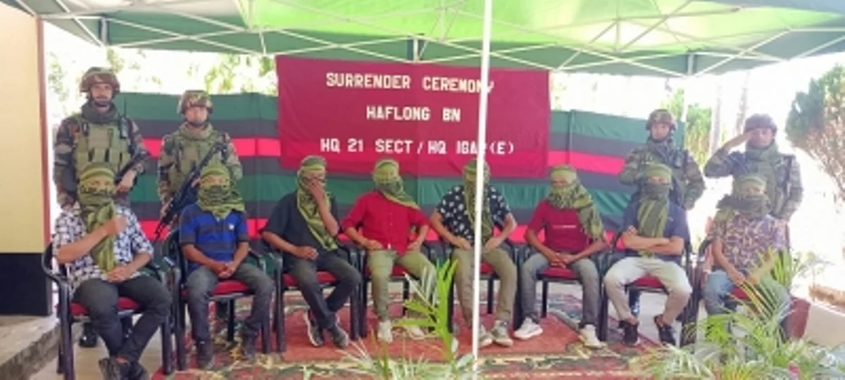 8 KTU Militants Surrender Before Assam Rifles In Dima Hasao