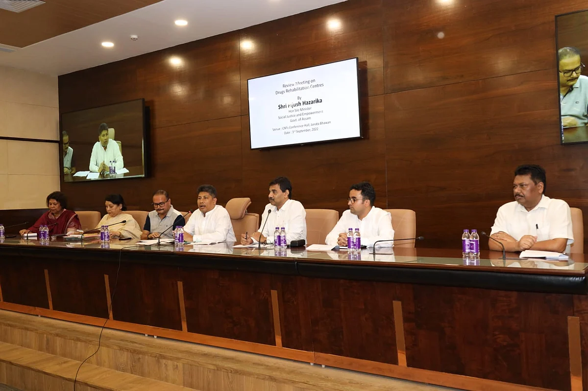 Pijush Hazarika attends meeting with owners of rehabilitation centres