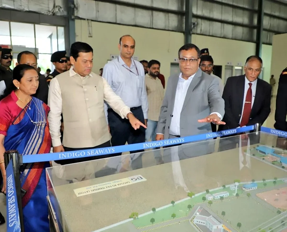 Union minister Sarbananda Sonowal visited Gujarat | Image: Twitter/ Sarbanda Sonowal