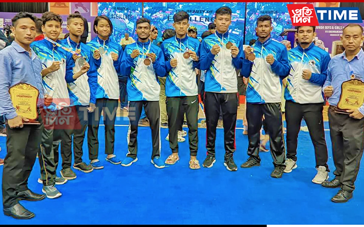 Assam Bagged 8 Medals in Junior National Wushu Championship 2022
