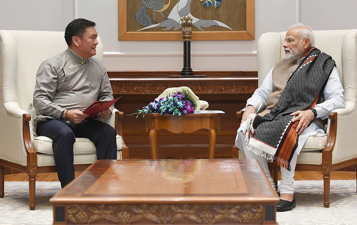 Arunachal CM Pema Khandu Calls On PM Modi In Delhi