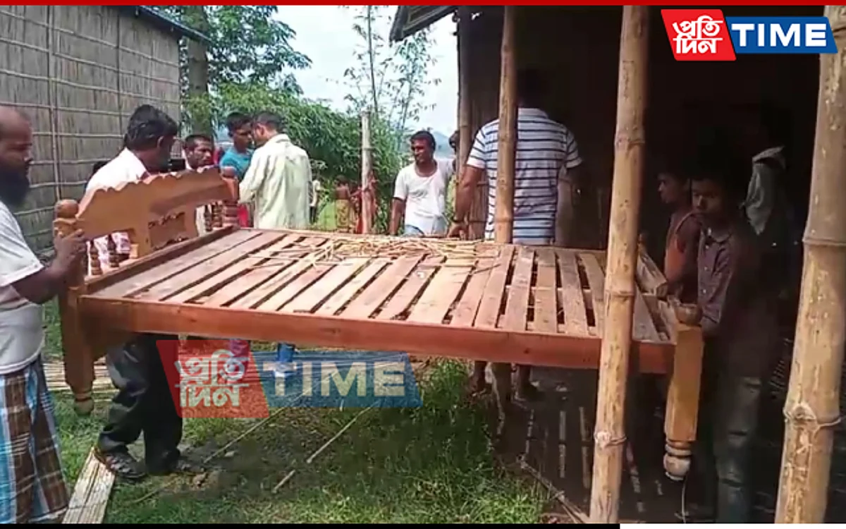 Locals demolished a madrasa in Assam's Goalpara