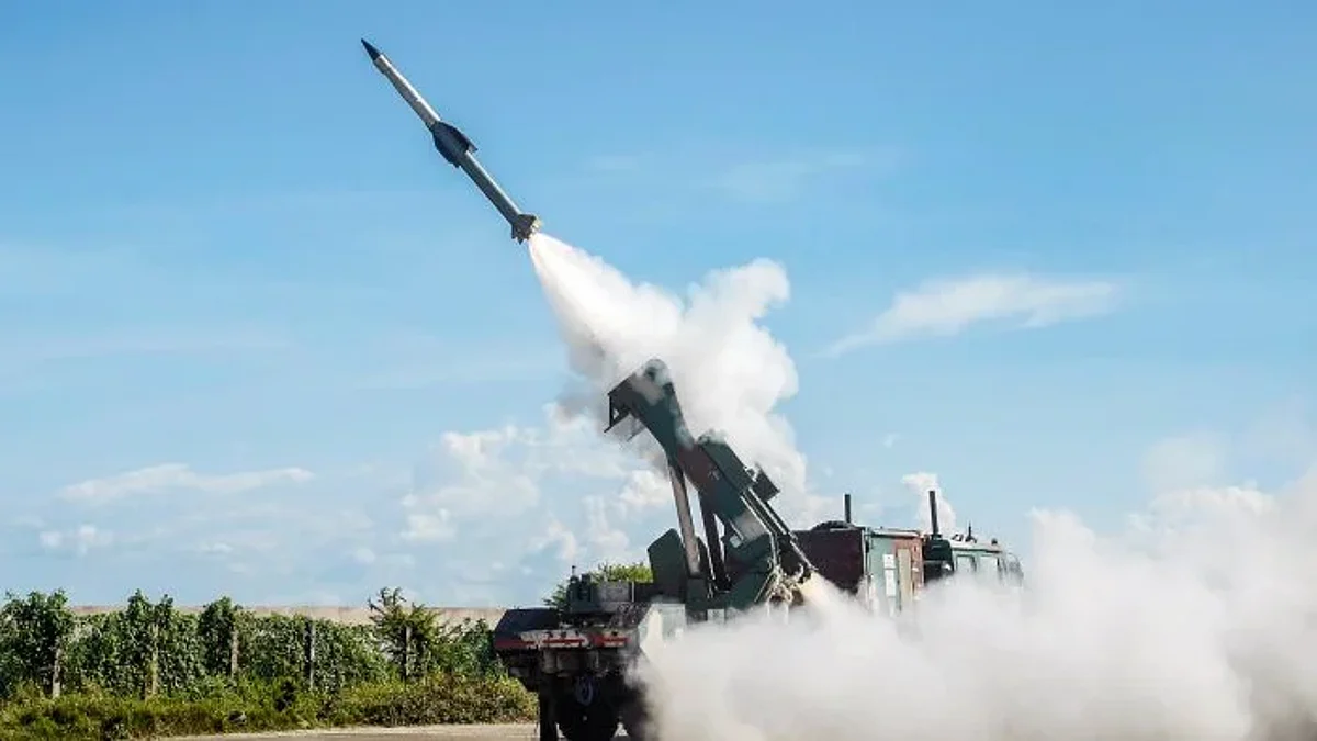 India successfully test fired six QRSAM missiles today
