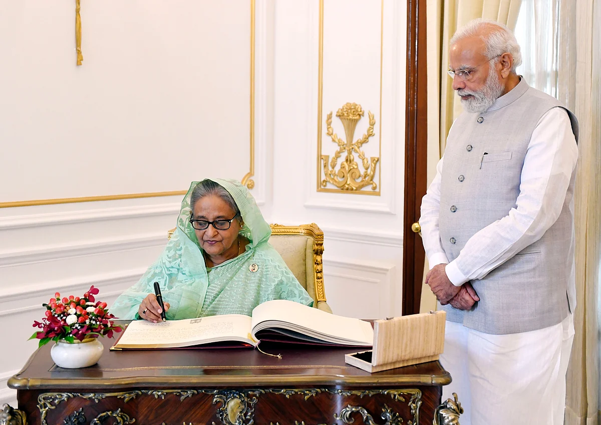 Bangladesh PM Sheikh Hasina is on a four-day visit of India | Image: Twitter/ Narendra Modi