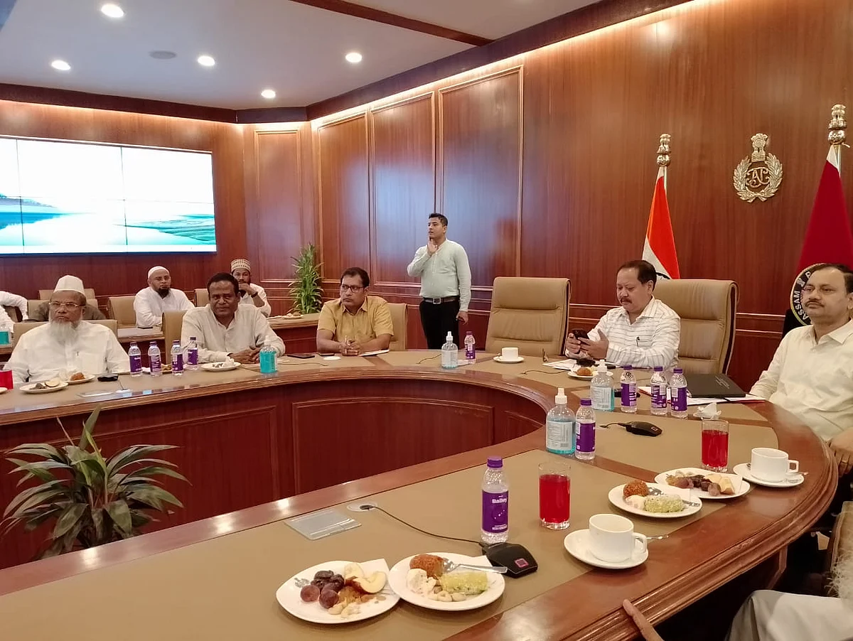A crucial meeting was held at the Assam Police headquarters today