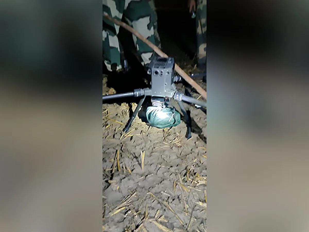 BSF Shoots Down Pakistani Drone | Picture Source: ANI