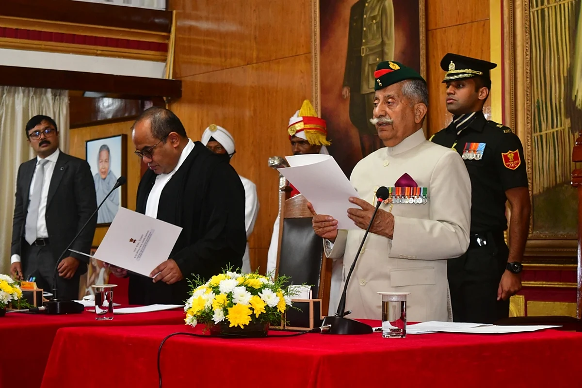 Brigadier BD Mishra (Retd.) takes oath as Governor of Meghalaya