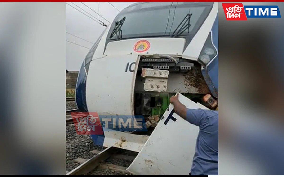 Newly Launched Vande Bharat Express Damaged