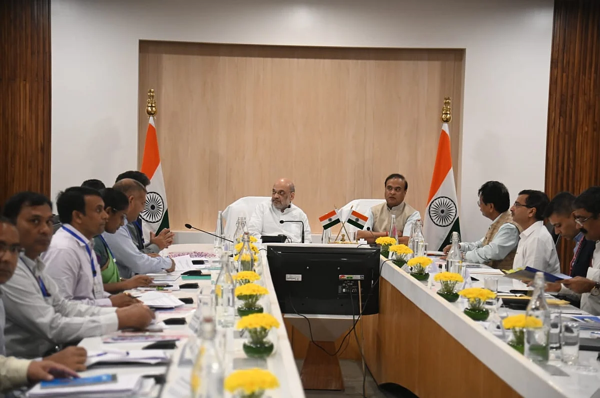 Union home minister Amit Shah chairs meet on tackling flood-related issues of Assam