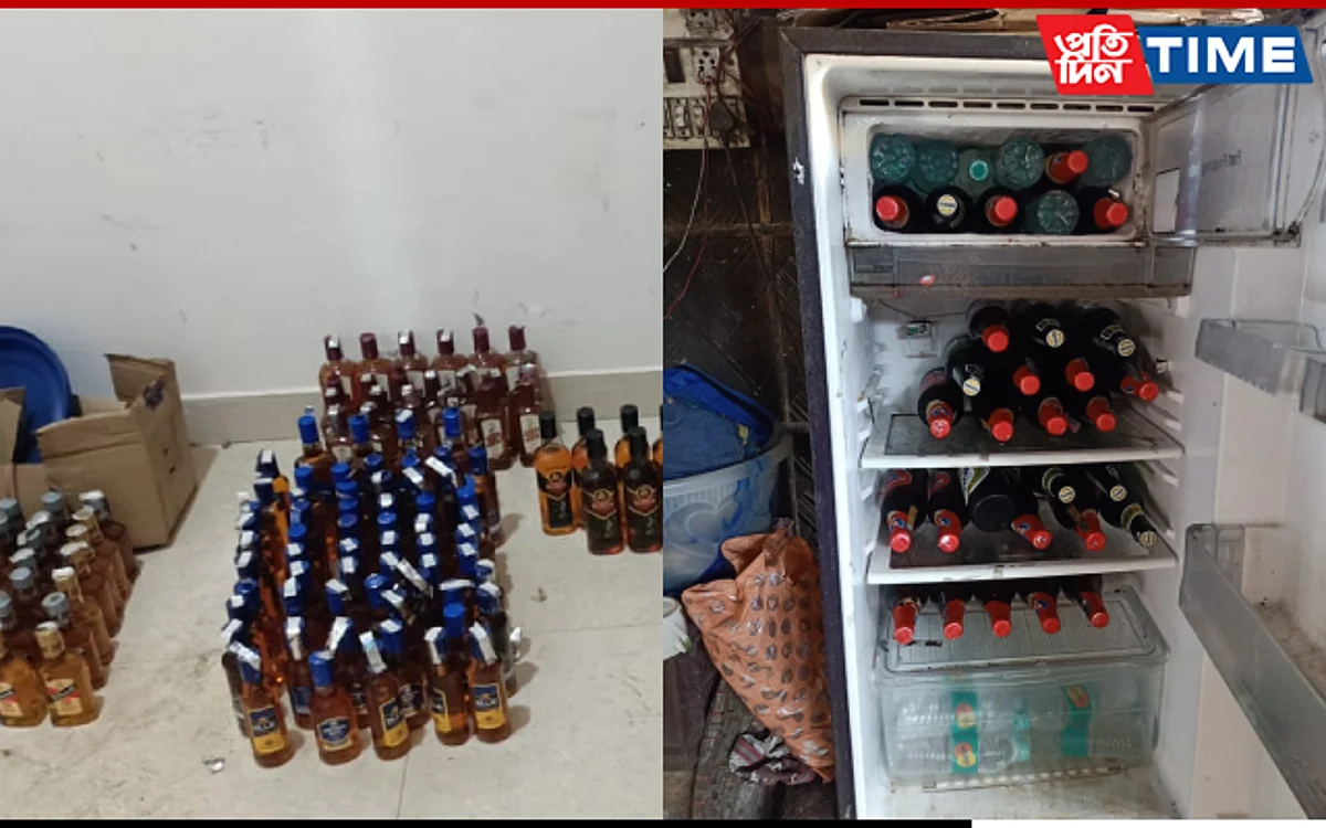 The seized liquor included IMFL and hooch | Image: Twitter/ Guwahati Police