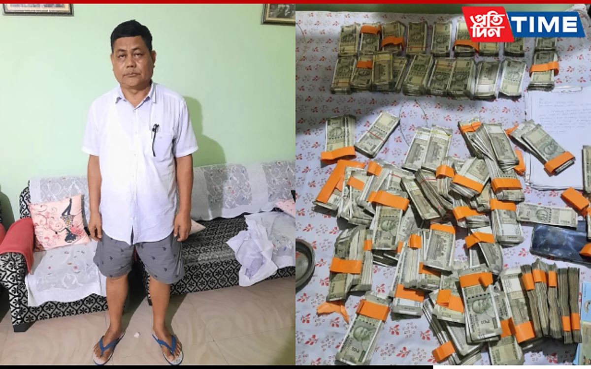 Sameswar Brahma Muchahary, the DTO official was arrested by Kokrajhar Police | Image: Twitter/ GP Singh