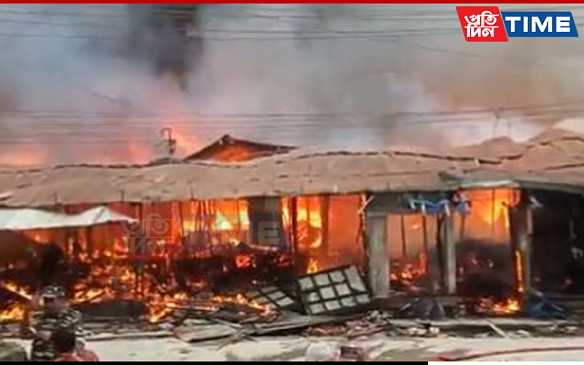 700 Shops Gutted Down in Massive Fire