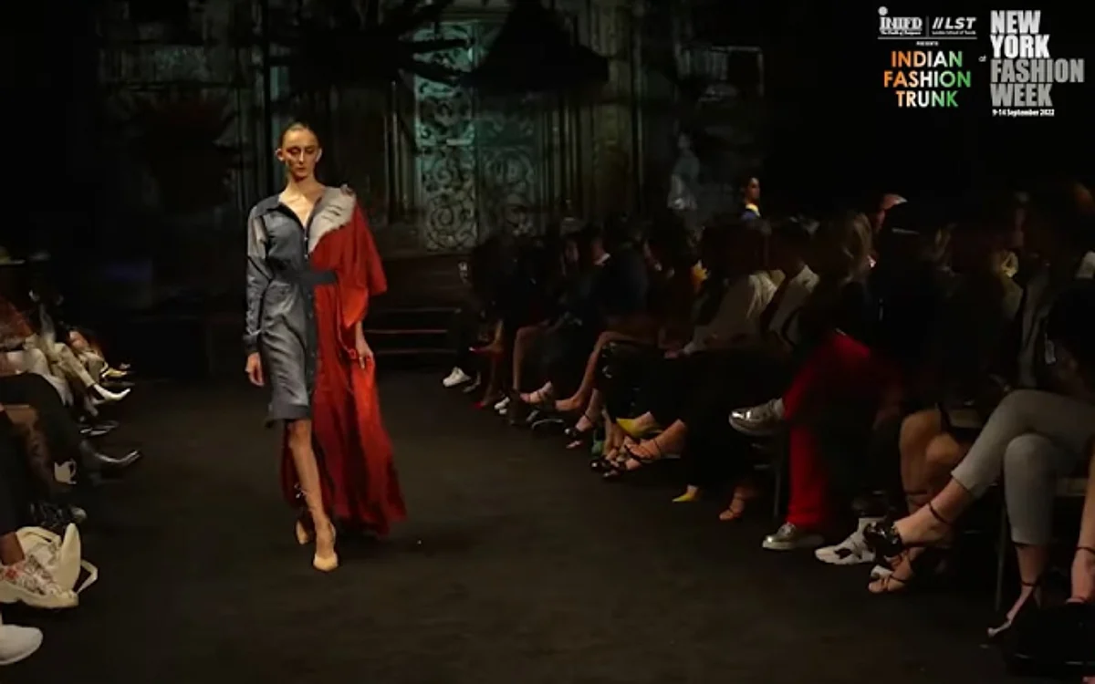 INIFD Guwahati students took part in New York Fashion Week 2022 | Image: Screengrab from YouTube video