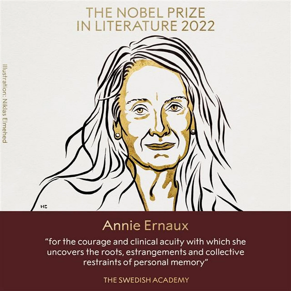 Nobel Prize In Literature To French Author Annie Ernaux