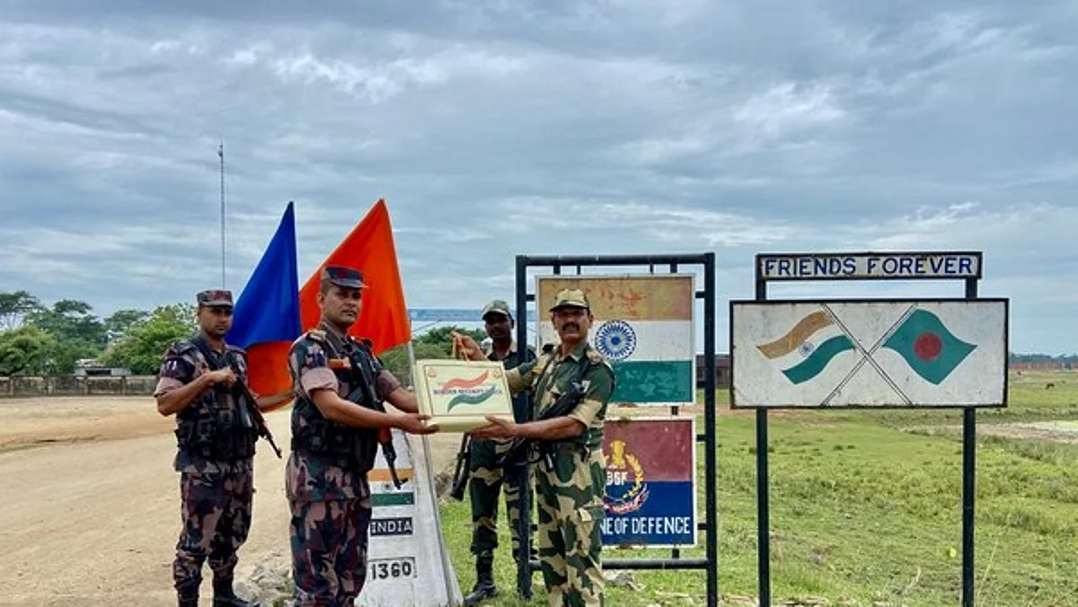 Assam: BSF, Bangladesh Border Guards Exchange Sweets On Diwali