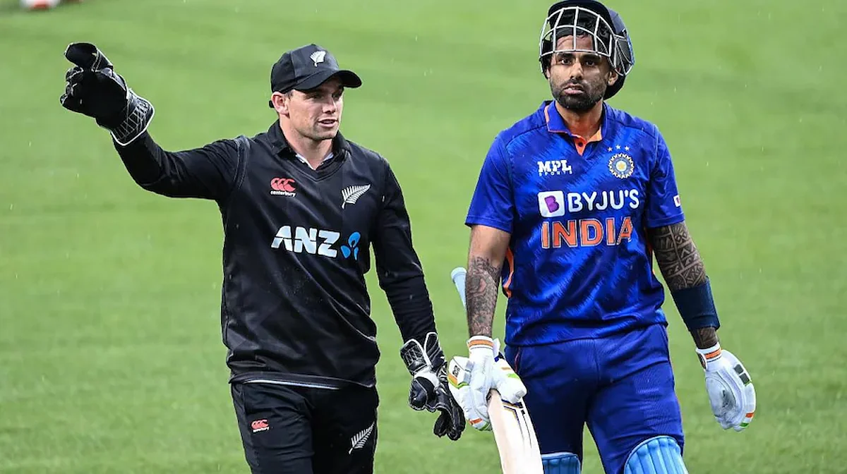 The second ODI between India and New Zealand was abandoned after heavy rain