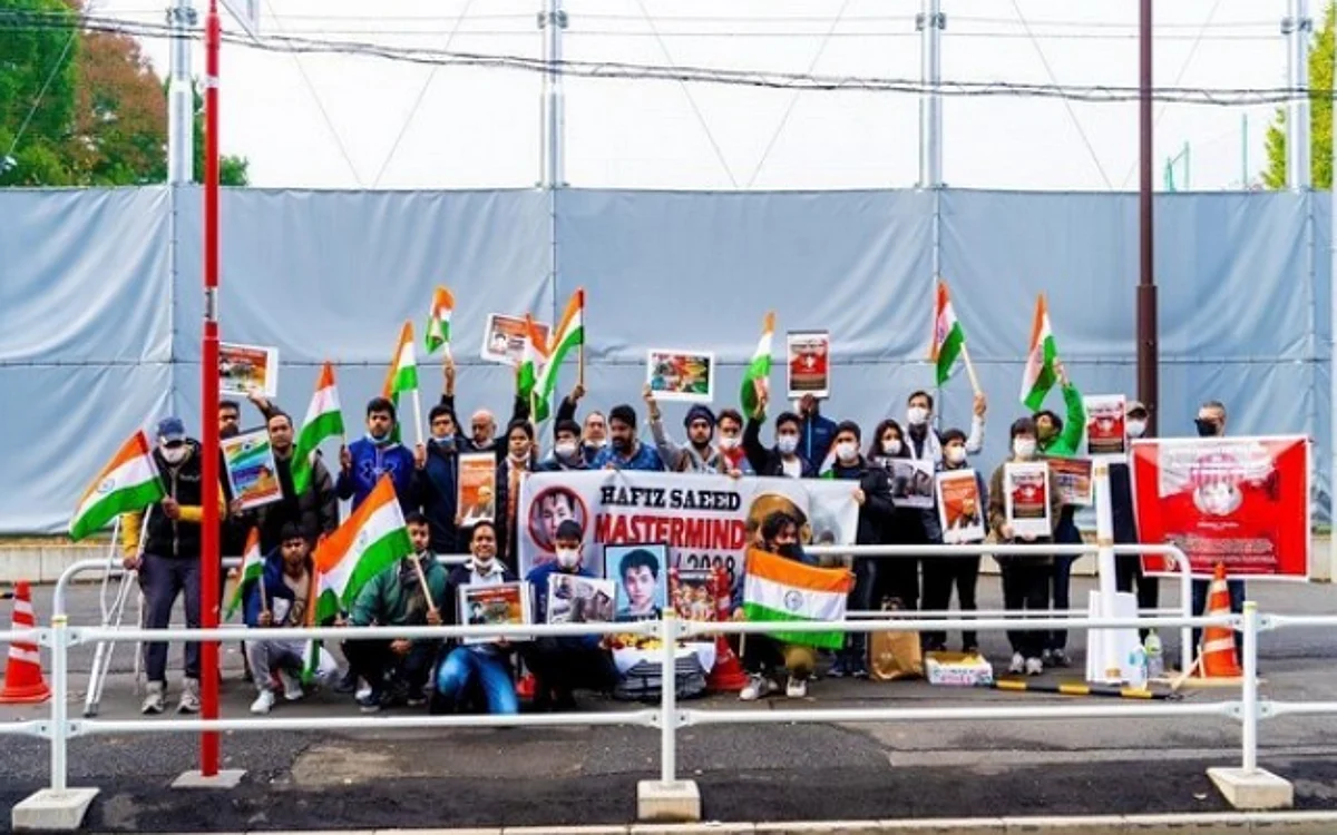 Protests were held outside the Pakistan embassy in Japan | Image: ANI