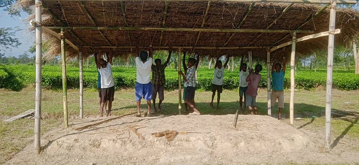 The stage is set for the annual folk festival to take place in Assam's Biswanath Chariali