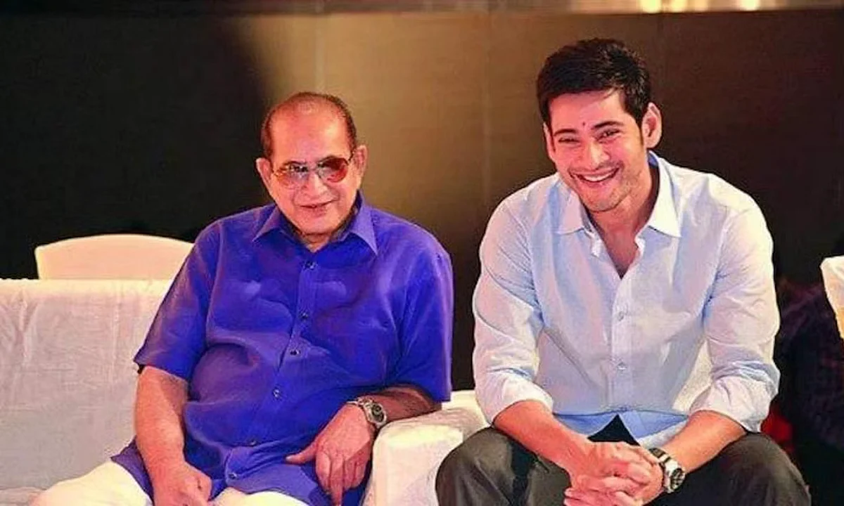 Mahesh Babu with his father, Krishna