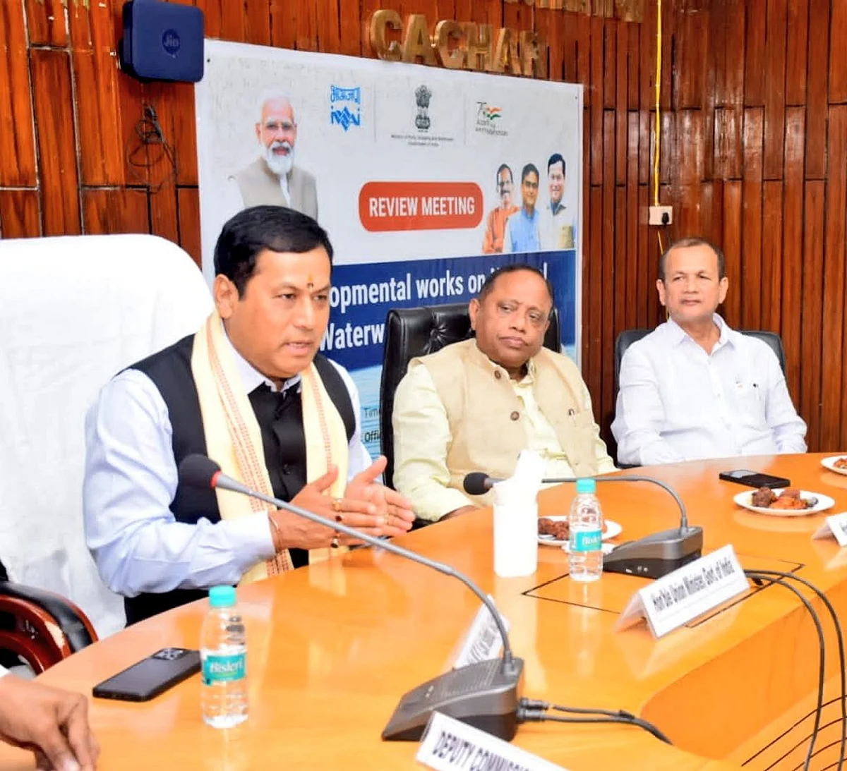 Sarbananda Sonowal Reviews Development Projects