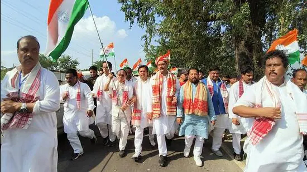 Assam Congress’ Bharat Jodo Yatra Reaches Guwahati