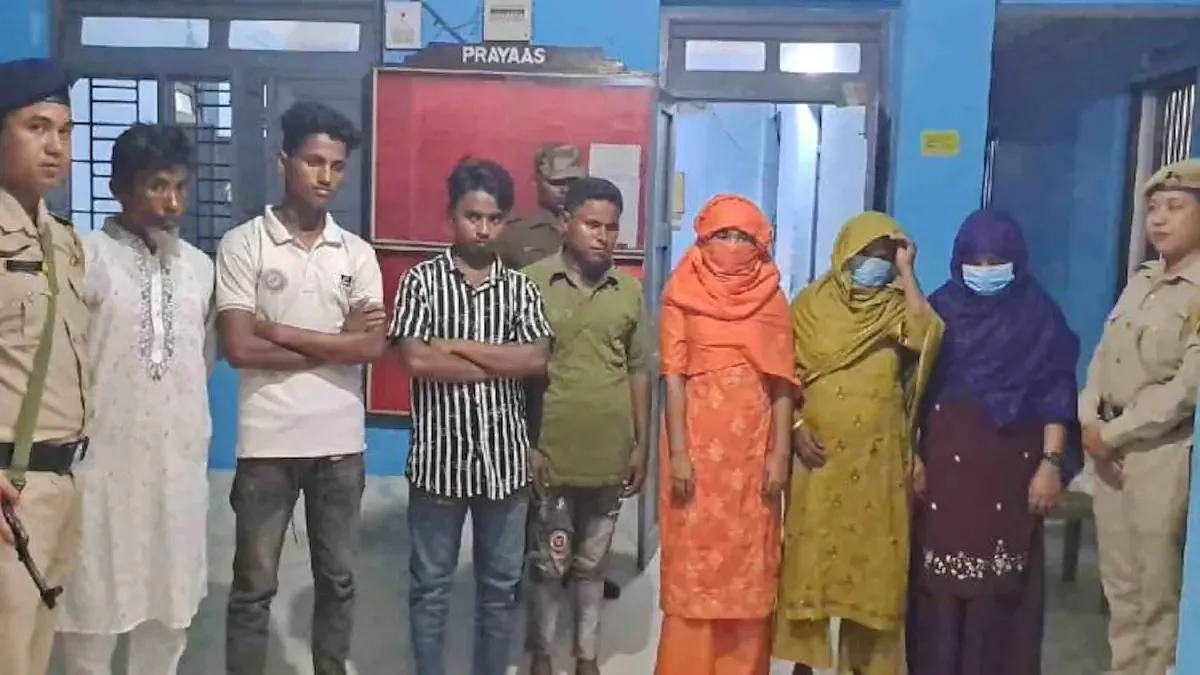 Tripura Police arrested the Rohingya immigrants for illegally entering India