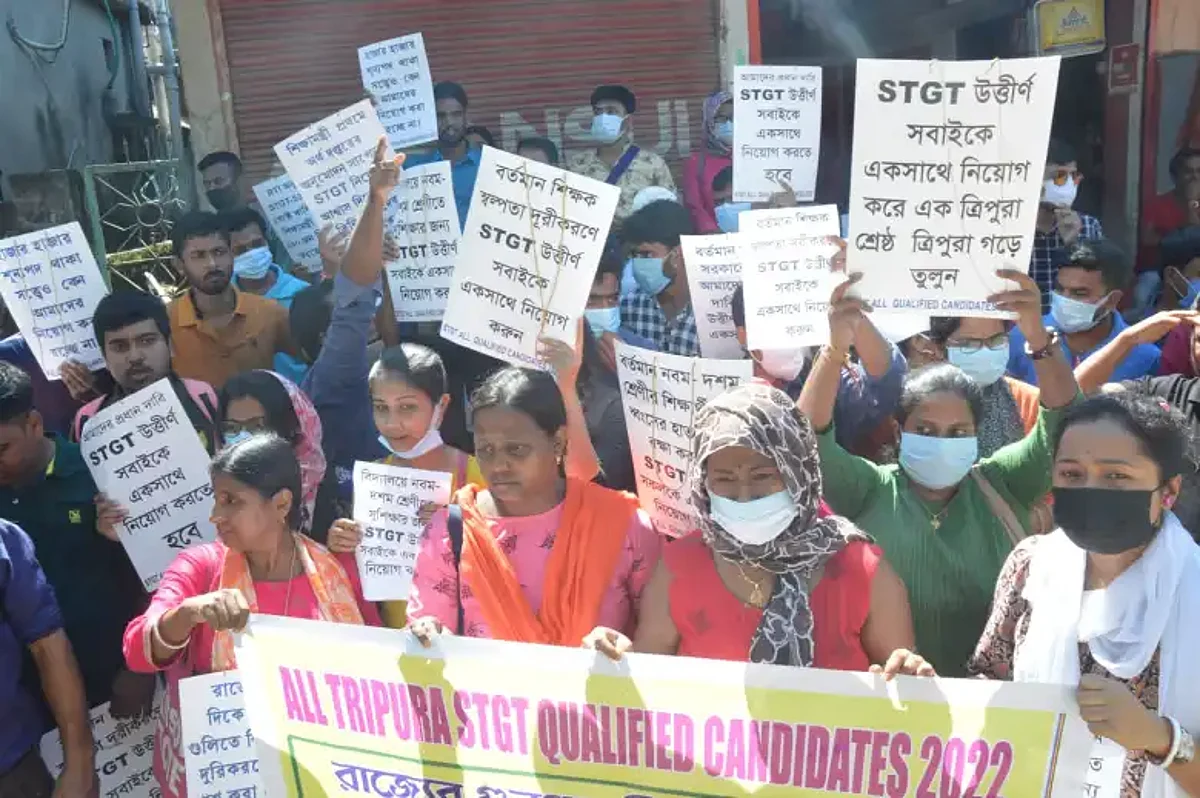 Teachers protest in Tripura | file image