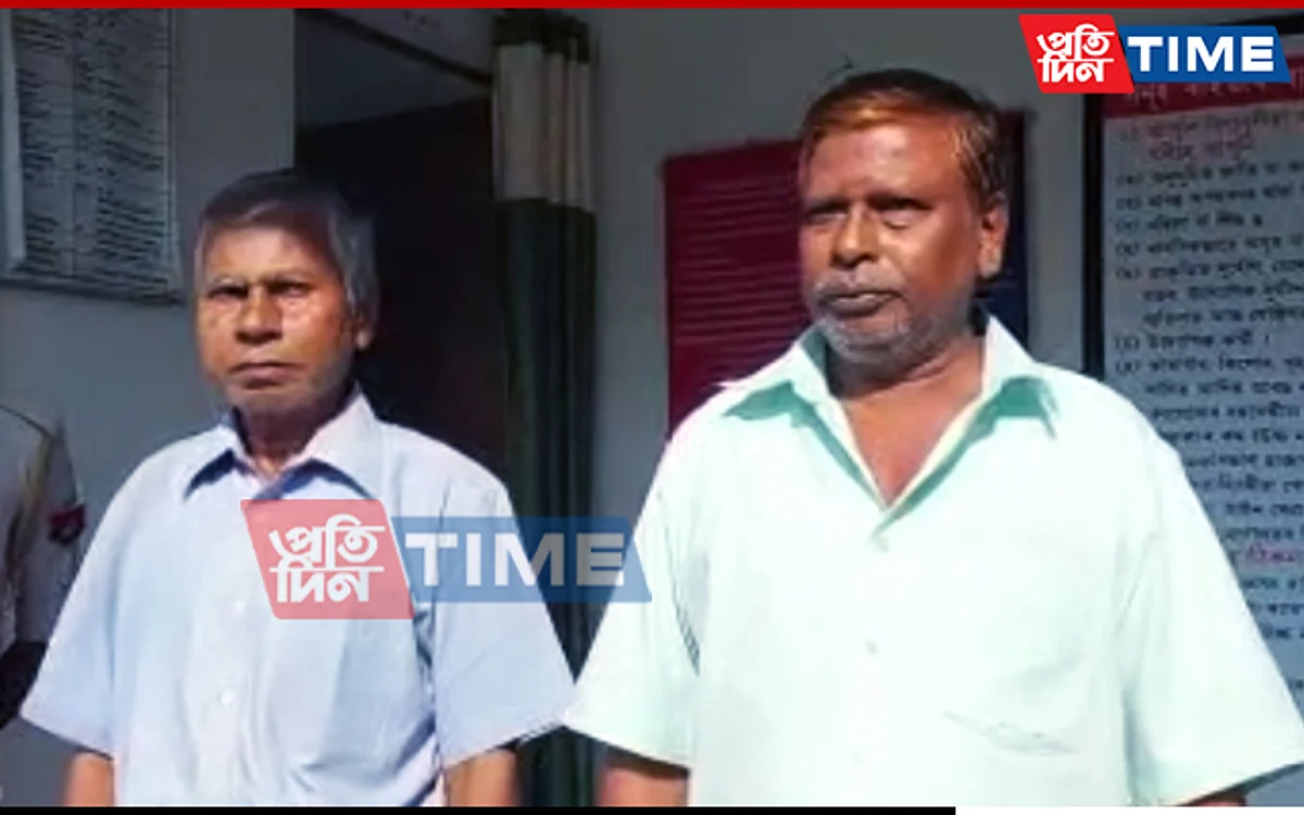 Arrested government officials in Assam's Salbari