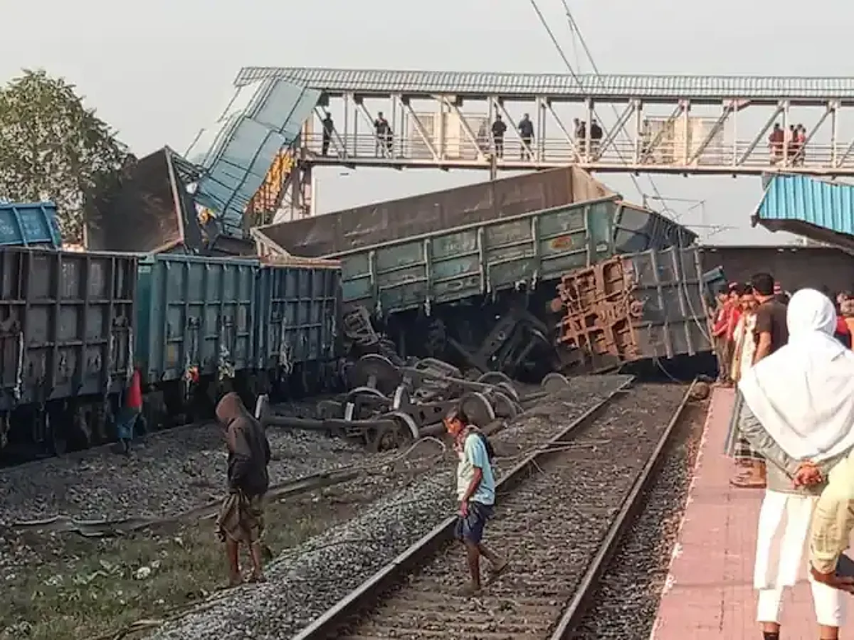 Goods train derails in Odisha