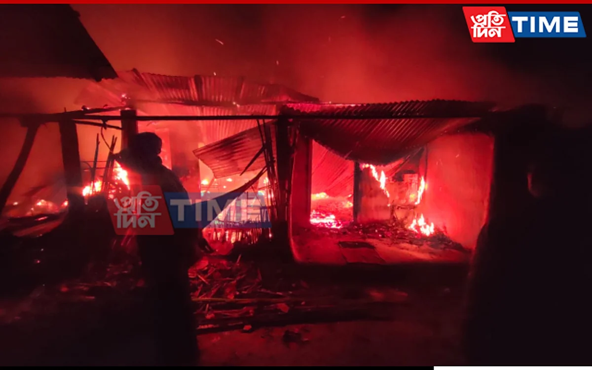 A major fire claimed the lives of a mother and an infant in Assam's Chabua