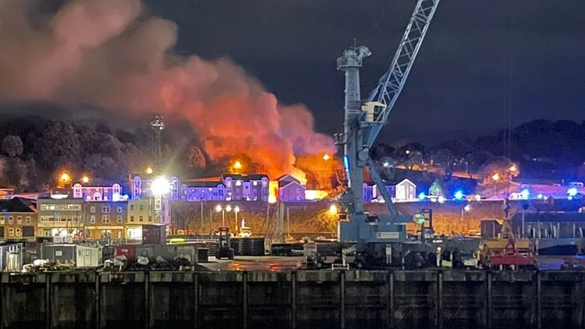 Explosion on Island of Jersey