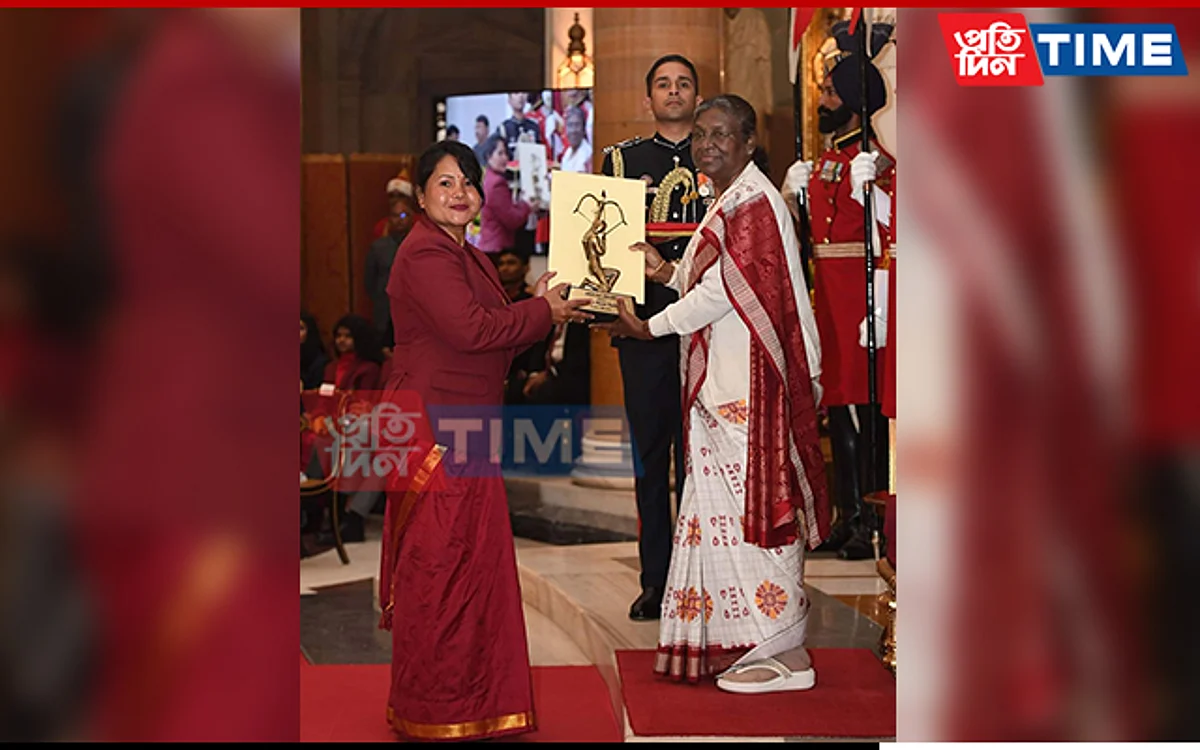 Nayanmoni Saikia Receives Arjuna Award