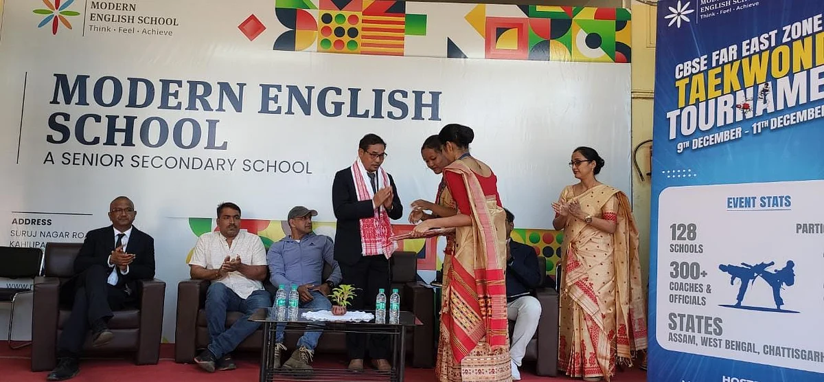 Modern English School in Guwahati hosts CBSE's Far East Zone Taekwondo Tournament