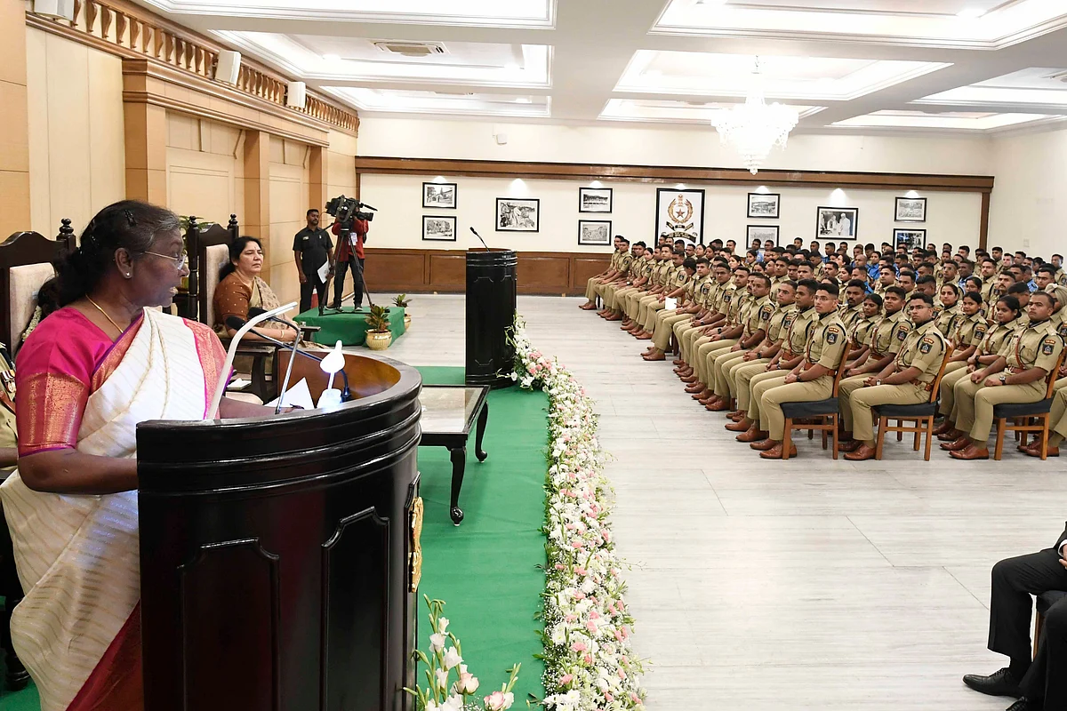 President Droupadi Murmu at the Sardar Vallabhbhai Patel National Police Academy, Hyderabad